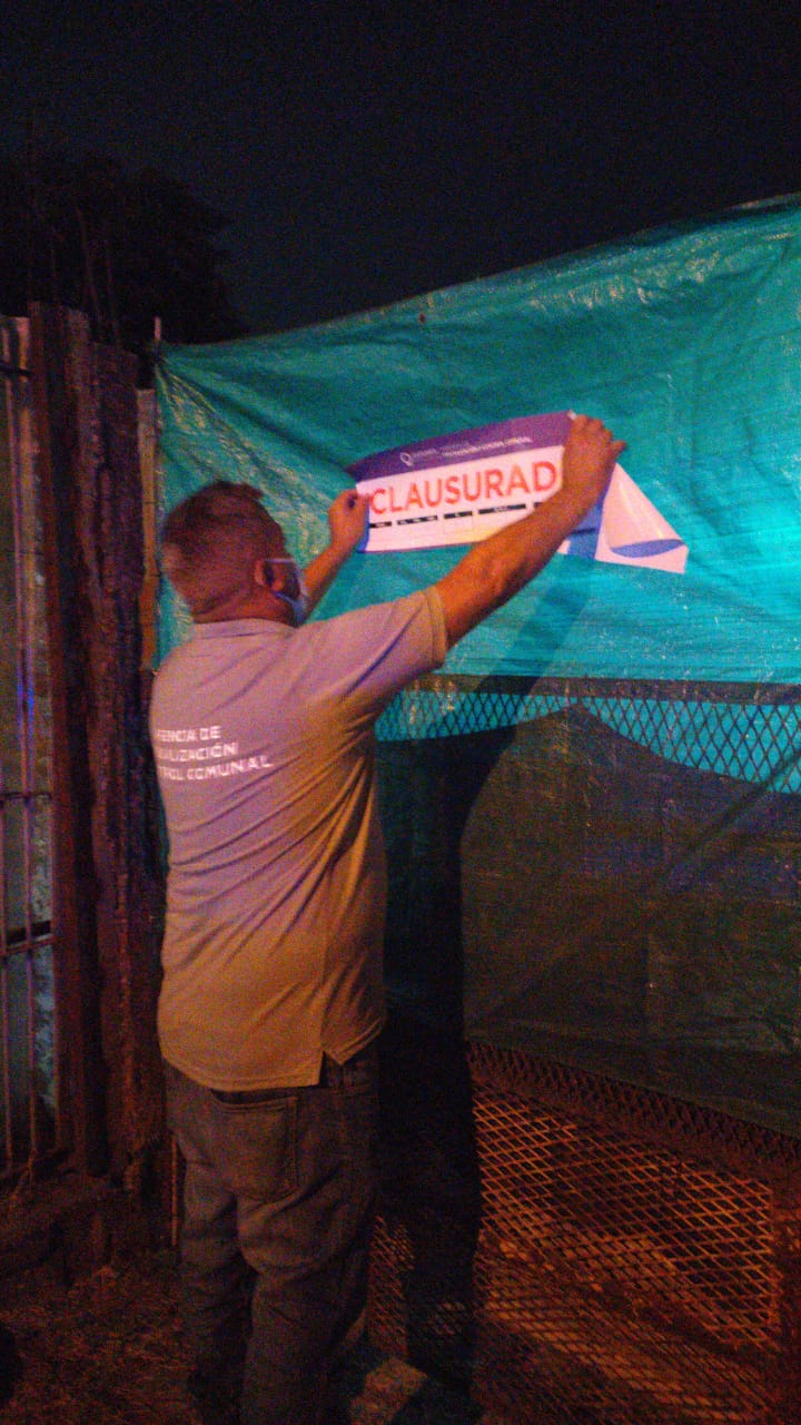 CUATRO FIESTAS CLANDESTINAS CLAUSURADAS