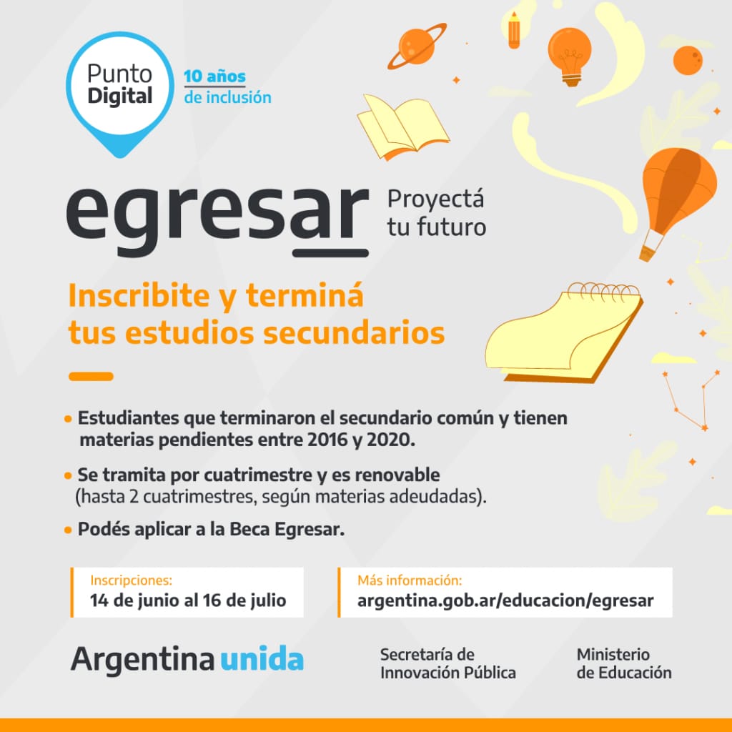 BECAS Y APOYO PARA JÓVENES QUE FINALICEN ESTUDIOS SECUNDARIOS