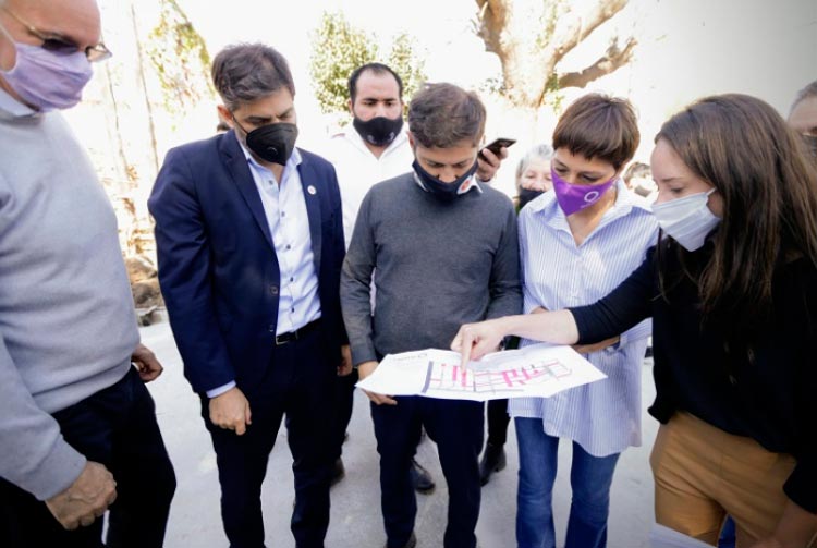 KICILLOF Y MENDOZA RECORRIERON OBRAS DE PAVIMENTACIÓN EN QUILMES