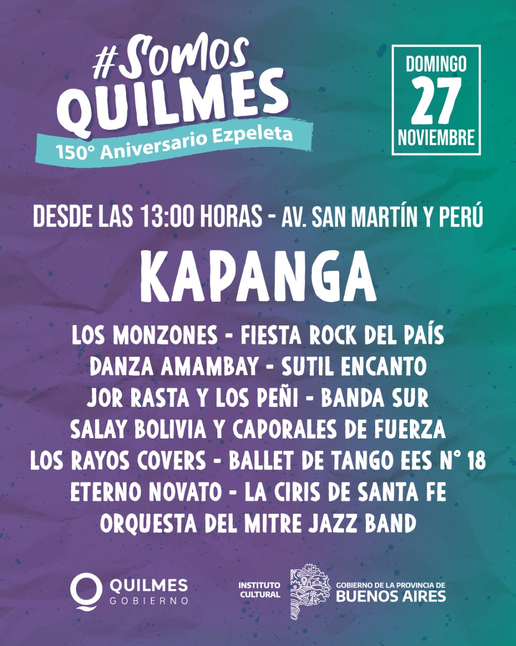 150º ANIVERSARIO DE EZPELETA AL RITMO DE KAPANGA
