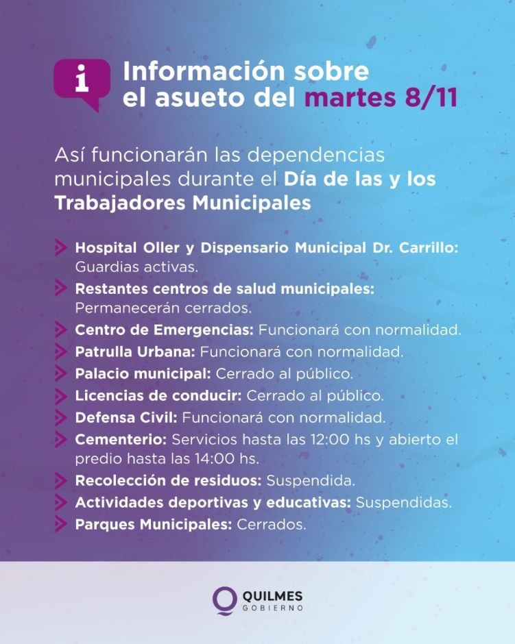 ASUETO ADMINISTRATIVO POR EL DÍA DEL TRABAJADOR/A MUNICIPAL