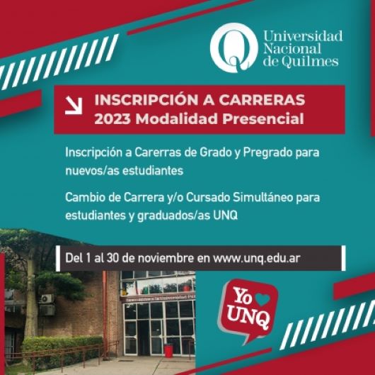 COMENZÓ LA INSCRIPCIÓN PARA LAS CARRERAS DE LA UNQ