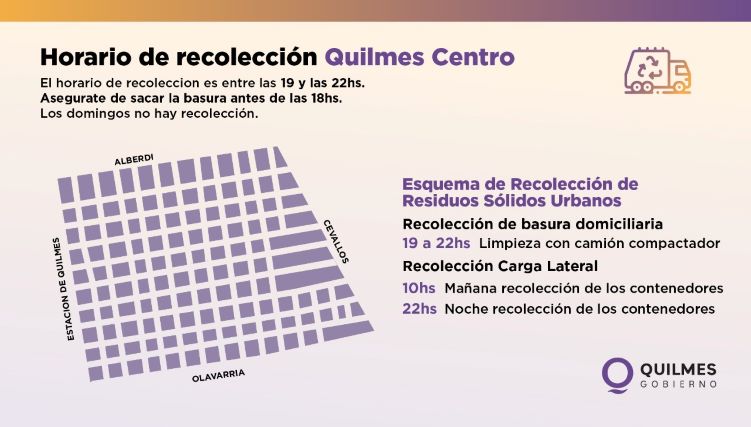 ¿CÚANDO SACAR LA BASURA EN QUILMES CENTRO?