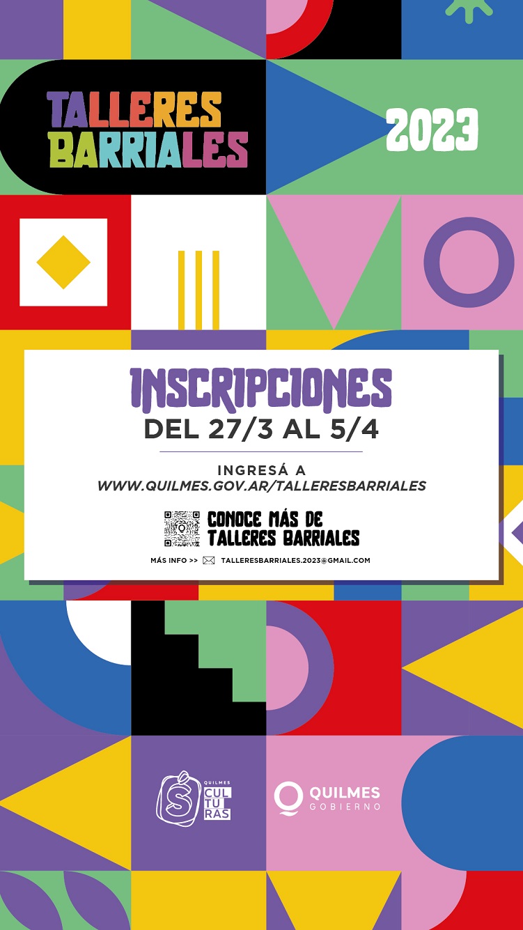 COMIENZA LA INSCRIPCIÓN A LOS TALLERES BARRIALES