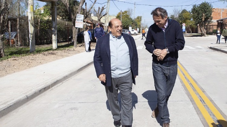 MUSSI Y KATOPODIS INAUGURARON REPAVIMENTACIÓN EN RANELAGH