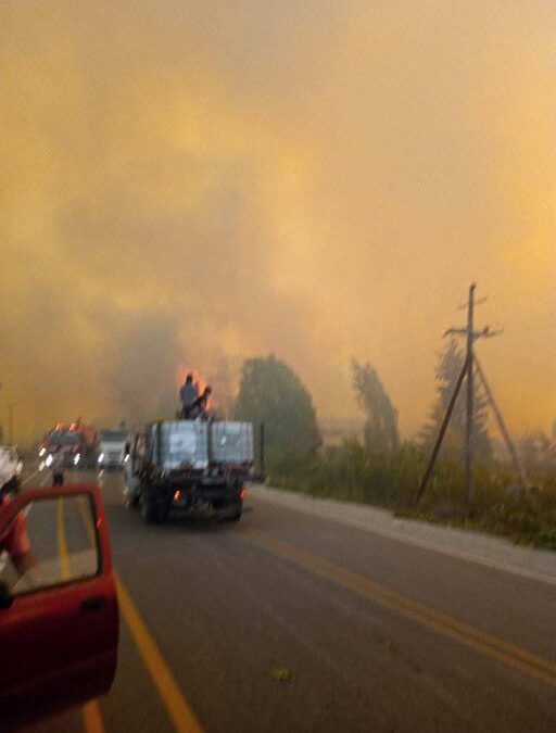EL FUEGO EN EL BOLSÓN NO DA TREGUA